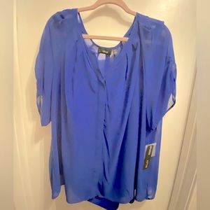 Sheer blouse with tank top